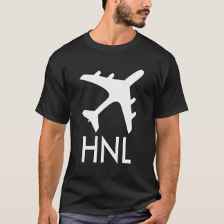 T-shirt Code aéroport Hnl Étiquette de bagage Honolulu Haw