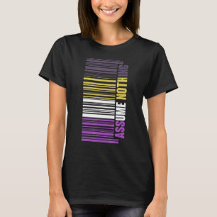 T-shirt Code barre Nongender LGBTQ Queer Genderfluide Non 