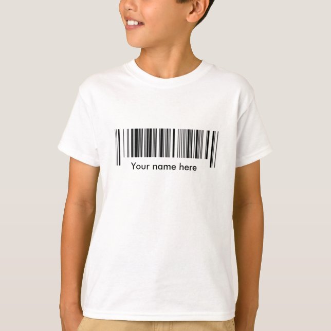 T-shirt Code barres (Devant)