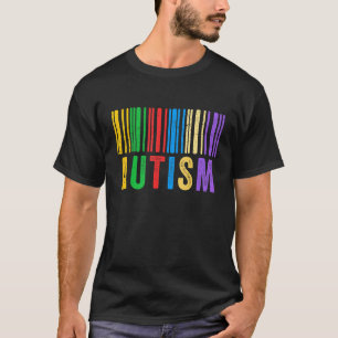 T-shirt Code-barres Autisme Sensibilisation à l'autisme Pa