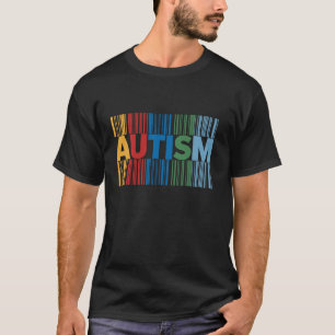 T-shirt Code-barres de sensibilisation à l'autisme