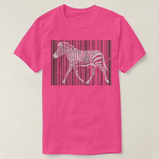 T-shirt Code-barres Funny Zebra (Design devant)