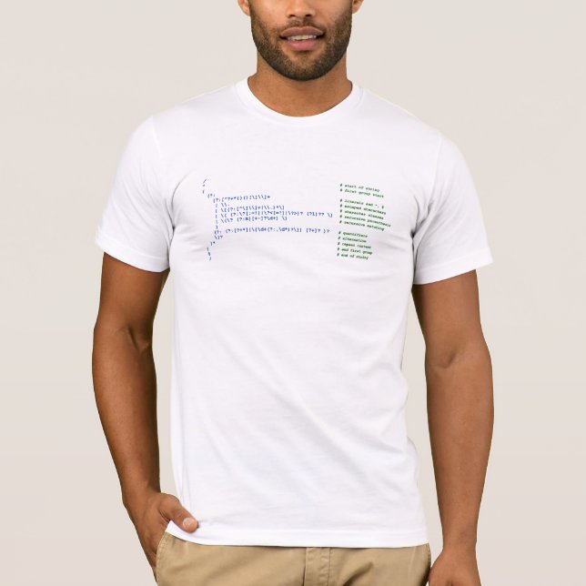 T-shirt code conscient de soi-même (Devant)