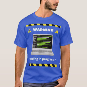 T-shirt Code d'avertissement en cours Développement du pro