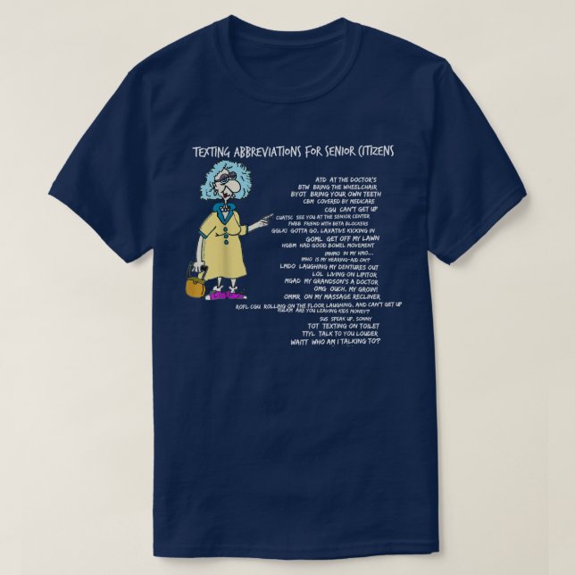 T-shirt Code de test pour les seniors (Design devant)