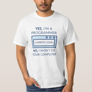 T-shirt Code d'écriture