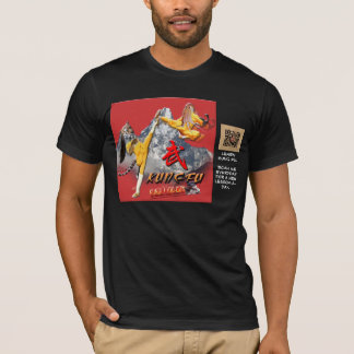 T-SHIRT CODE DU BALAYAGE QR DE KUNG FU- QUOTIDIEN POUR DES