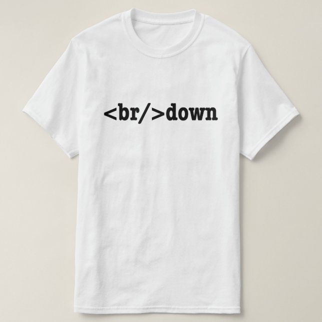 T-shirt code HTML (Design devant)