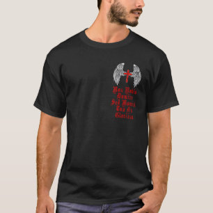 T-shirt Code Moral Templier Chevalier. Conception 2 Côtés.