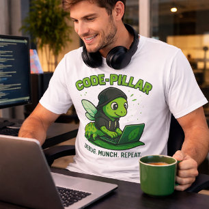 T-Shirt Code Poteau Mignon Style de vie de program