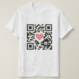 T-shirt Code QR d'amour