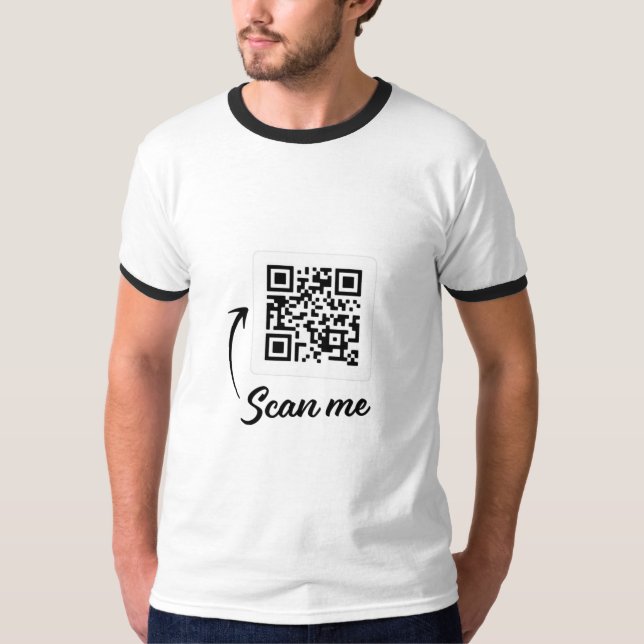 T-shirt Code QR de la remise (Devant)