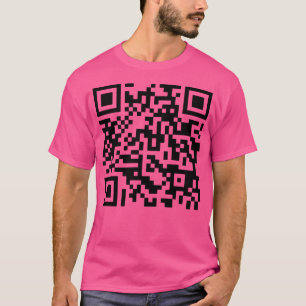 T-shirt Code QR de Never Gonna Give You Up