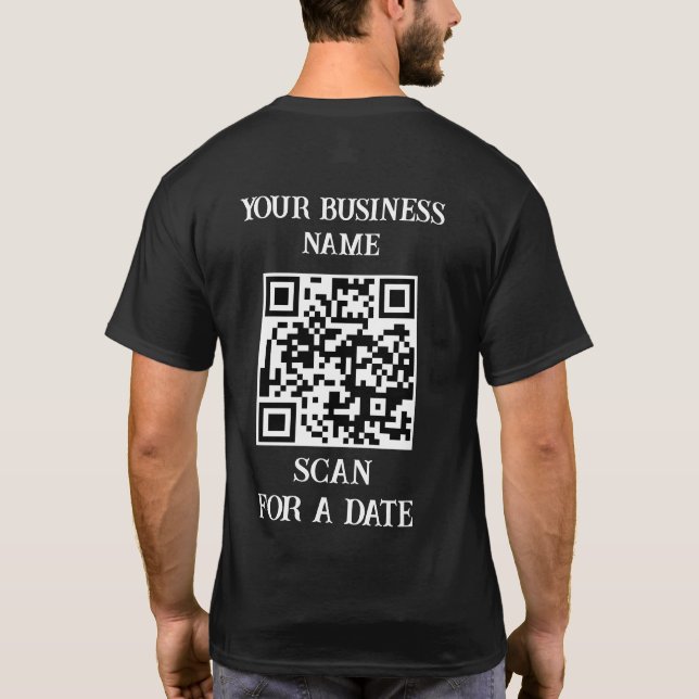 T-shirt Code QR Entreprise Customisé (Dos)