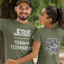 Code QR Jésus - Écritures du Terminateur de Trauma
