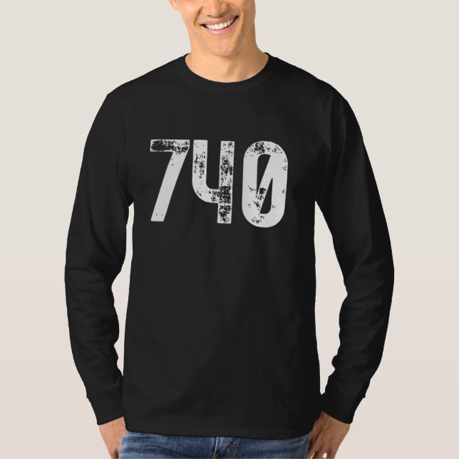 T-shirt Code régional 740 Newark OH Code régional de télép (Devant)