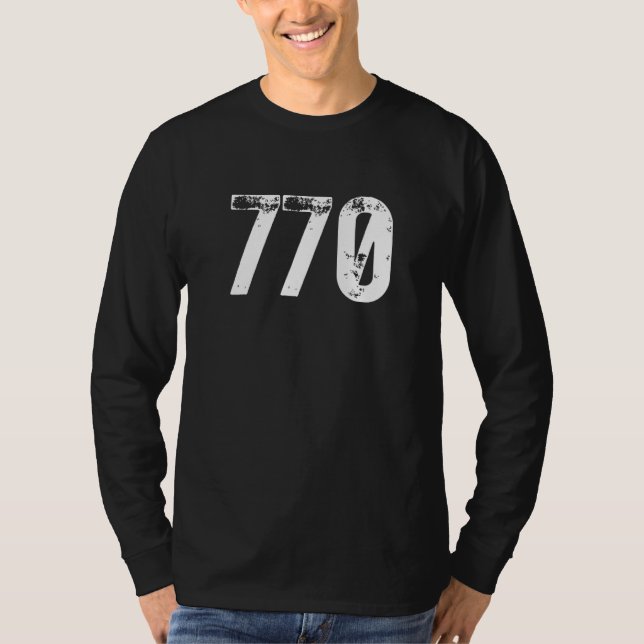 T-shirt Code régional 770 Roswell GA Téléphone mobile Code (Devant)