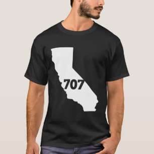 T-shirt Code régional California 707