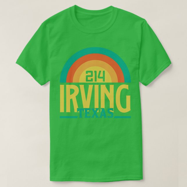 T-shirt Code régional d'Irving Texas (Design devant)
