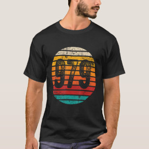 T-shirt Code régional du coucher de soleil Vintage 979 en 