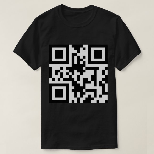 T-shirt code rickroll qr (Design devant)