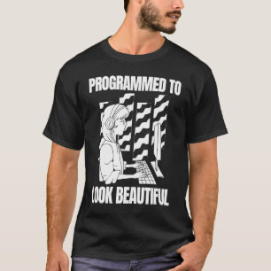 T-shirt Coder Beautiful Developer Software Programmation P