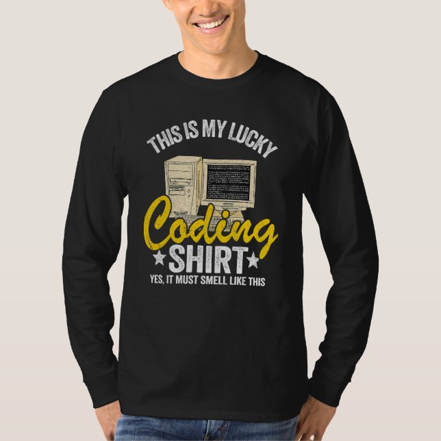 T-shirt Coder Blagues Geek Programmeur Informatique C'Est  (Devant)