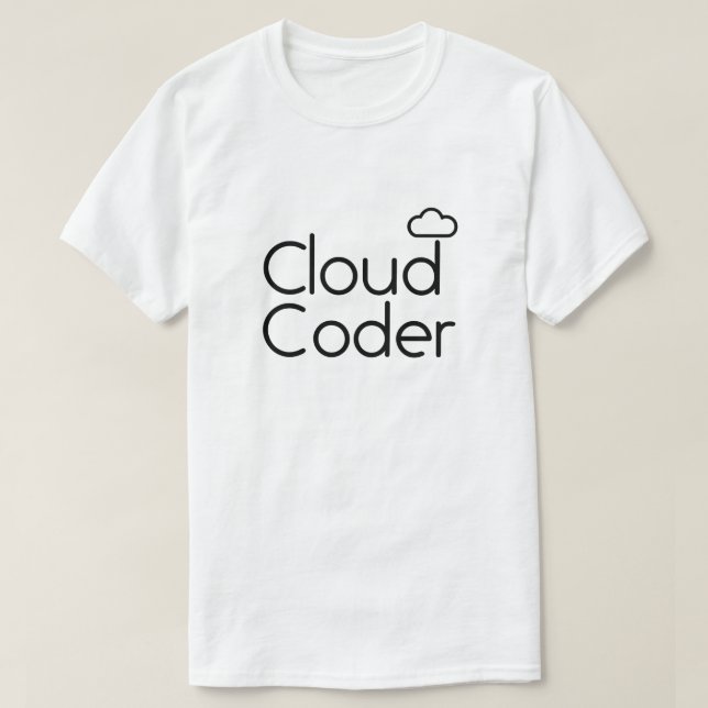 T-shirt Coder Cloud (Design devant)