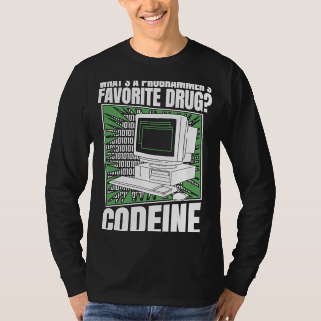 T-shirt Coder Codeine Programmer Logiciel Programmation Co (Devant)