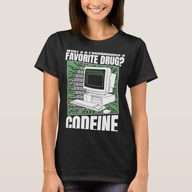T-shirt Coder Codeine Programmer Logiciel Programmation Co (Devant)