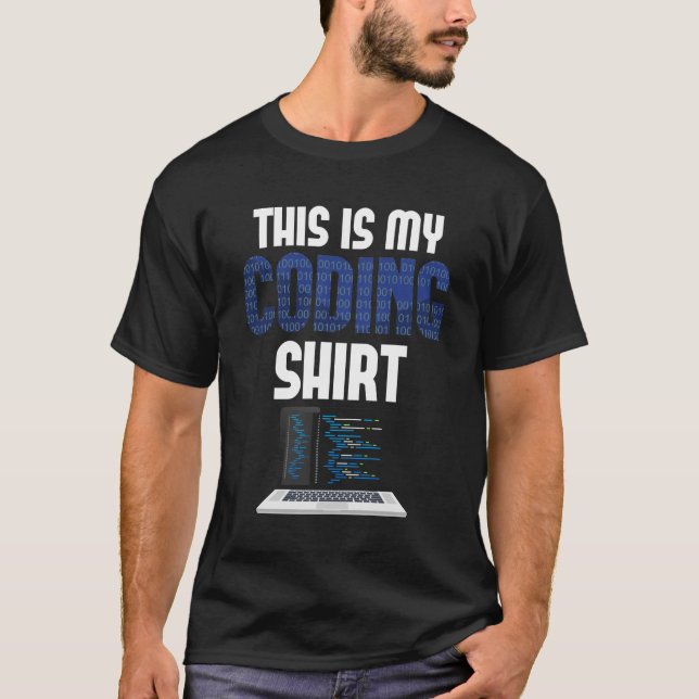 T-shirt Coder programmeur informatique Nerd C'est mon code (Devant)