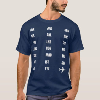 T-shirt Codes aéroport