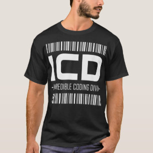 T-shirt Codeur Médicale amusant ICD Incroyable Coder Diva 