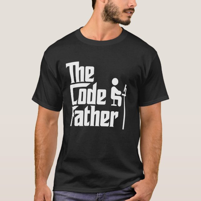 T-shirt Codeur Père de Code Drôle Programmation Informatiq (Devant)