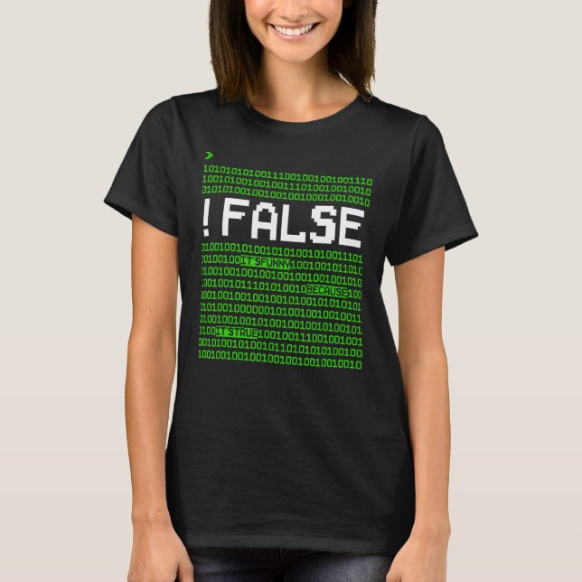 T-shirt Codeur programmeur d'ordinateur Faux C'est parce q (Devant)
