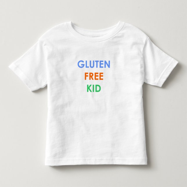 T-shirt coeliaque libre d'enfant de gluten (Devant)