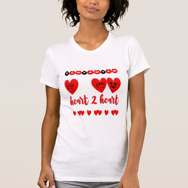 T-shirt Coeur à coeur (Devant)