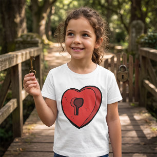 T-shirt Cœur à trou de serrure