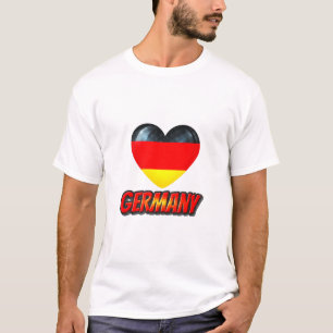 T-shirt Coeur Allemagne