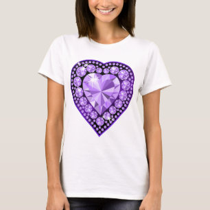 T-shirt Coeur Amethyst Gem