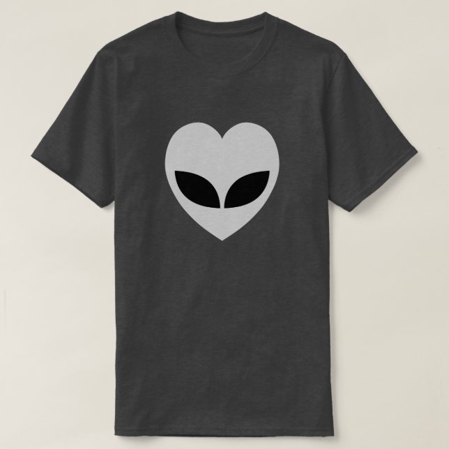 T-shirt Coeur Amour Alien (Design devant)