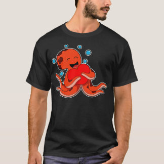 T-shirt Coeur amour Octopus