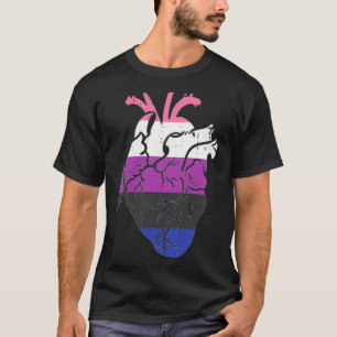 T-shirt Coeur anatomique Genderfluide Infirmière Fierté Dr
