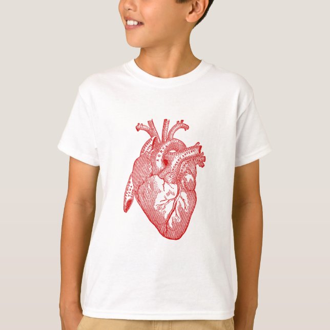 T-shirt Coeur Anatomique Rouge (Devant)