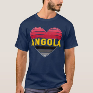 T-shirt Coeur angolais, I Love Angola