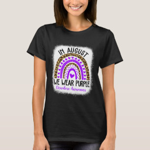 T-shirt Coeur Août Nous Portons Violet Overdose Sensibilis