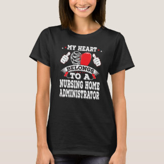 T-shirt Coeur Appartient À Une Vale Administrateur De Mais