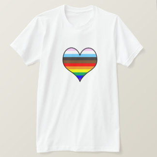 T-shirt Coeur arc-en-ciel