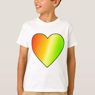 T-shirt Coeur Arc-en-ciel pour enfants