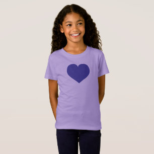T-shirt coeur bleu